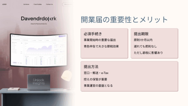 開業届の書き方・提出方法・注意点を徹底解説！メリットとリスクもまとめて解説