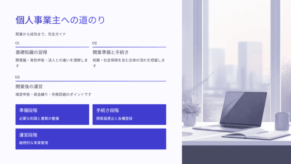 知識ゼロでも大丈夫！実は“書類1枚”で始められる個人事業主の開業と税務の真実